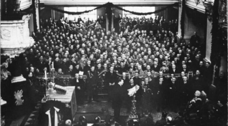 Tag von Potsdam, Rede Hitler in Garnisonkirche