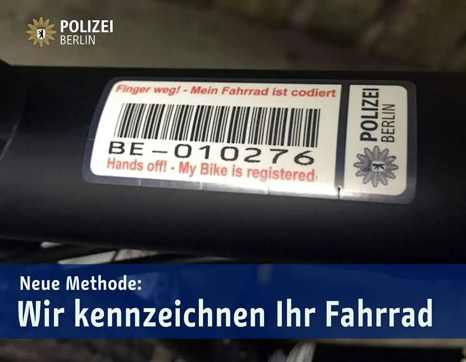 bicicletta registrata berlino