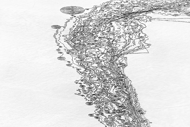 Snow Drawings sul Catamount Lake, Colorado, 2013