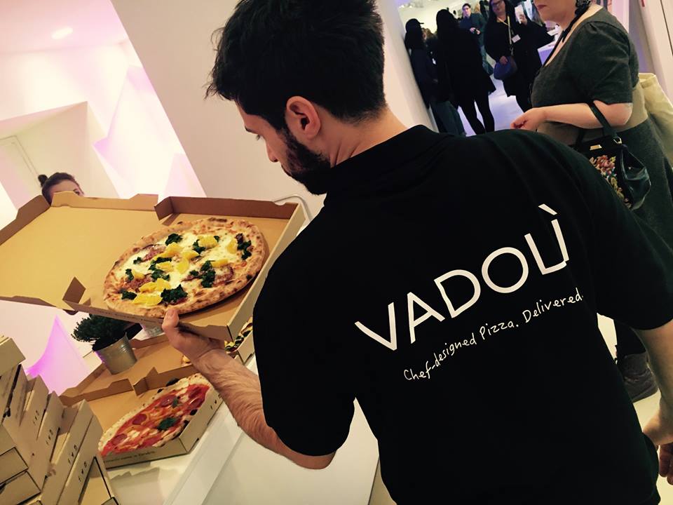 Le pizze di Vadolì durante un evento della Berlin Fashion Week