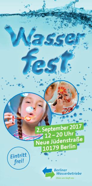 Flyer Wasserfest 2017 Berlino festa dell`acqua