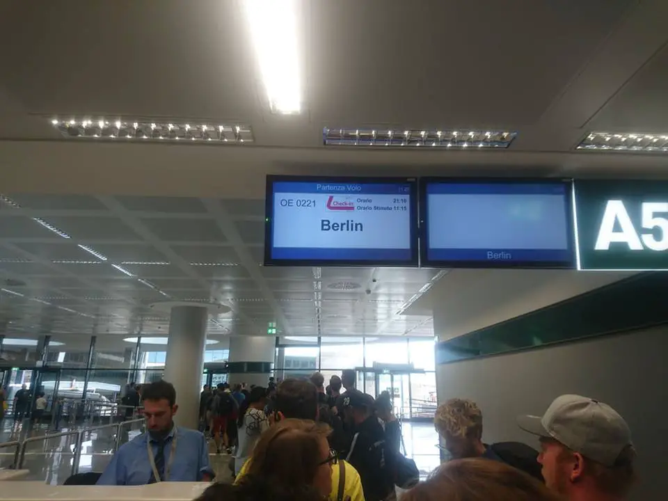 Il volo Milano-Berlino