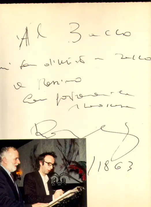 Roberto Benigni e Massimo Mannozzi