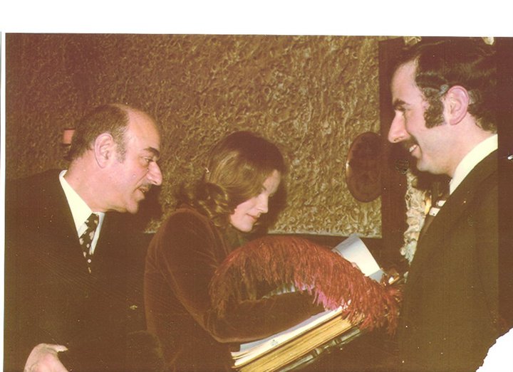 Romy Schneider e Artur Brauner con Massimo Mannozzi