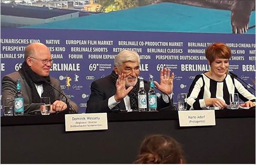 Mario Adorf durante la conferenza stampa di presentazione del documentario ©Marco Gobbetto
