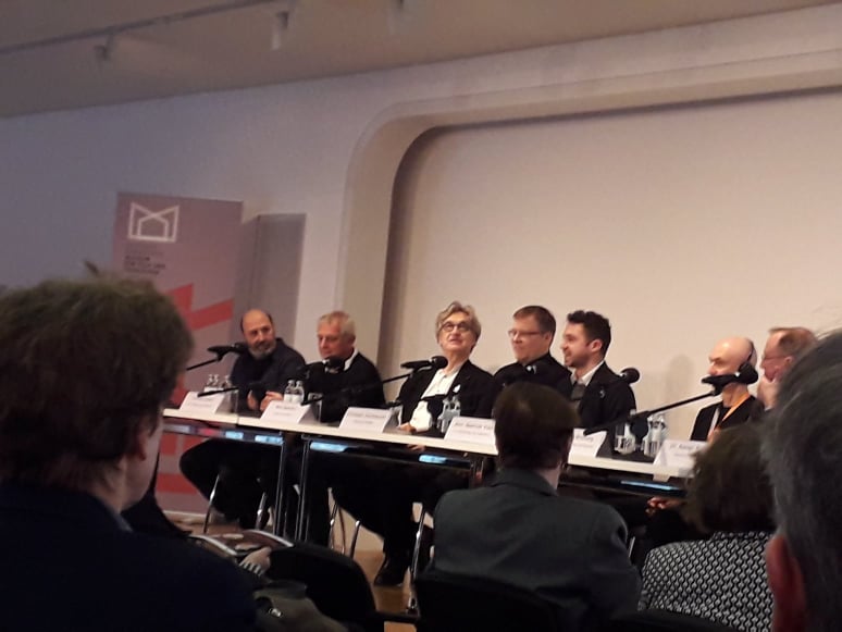La conferenza stampa di presentazione a Berlino con Wim Wenders, terzo da sinistra ©Marco Gobbetto